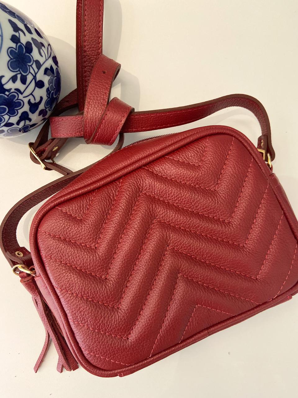 stradivarius quilted crossbody bolsa