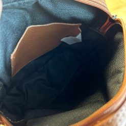 Bolsa Duda Couro legítimo Caramelo