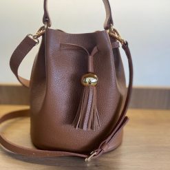 Bolsa  Amanda Bucket Bag Saco Caramelo