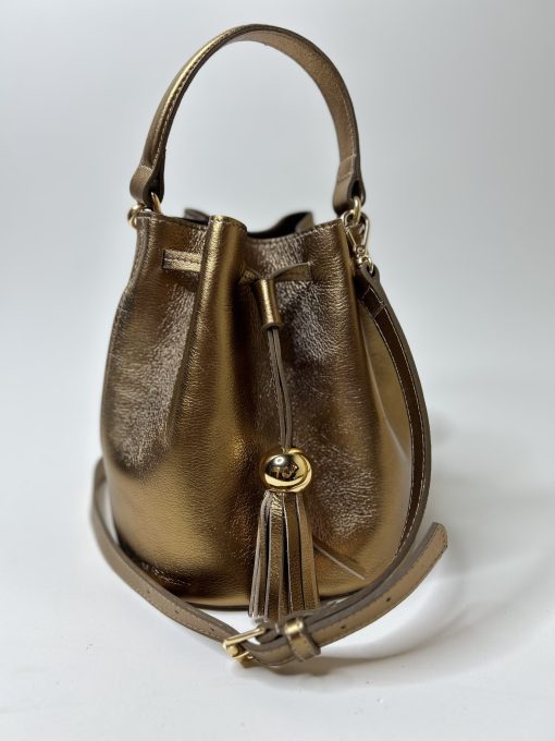 Bolsa  Amanda Bucket Bag Saco Bronze