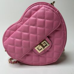 Bolsa de coração rosa