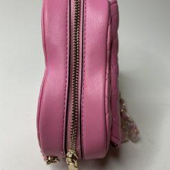 Bolsa de coração rosa