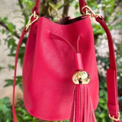 Bolsa  Amanda Bucket Bag Saco Vermelha