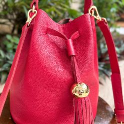 Bolsa  Amanda Bucket Bag Saco Vermelha