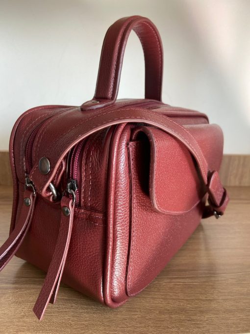 Bolsa Manuela Baú Média Vermelho Cereja - Image 3