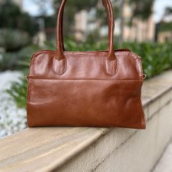 Bolsa Couro Raquel G Caramelo