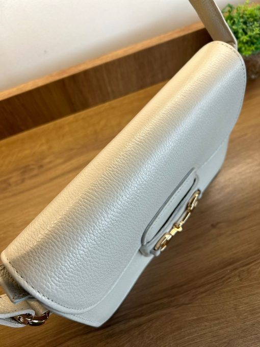 Bolsa  Lidia em couro Off white - Imagem 5