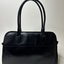 Bolsa Couro Raquel G Caramelo Preta