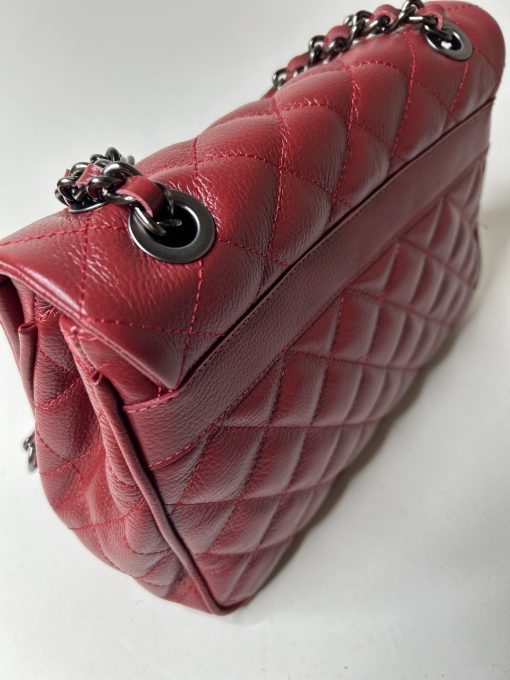 Bolsa Celina M - Couro legítimo vermelho cereja - Imagem 3