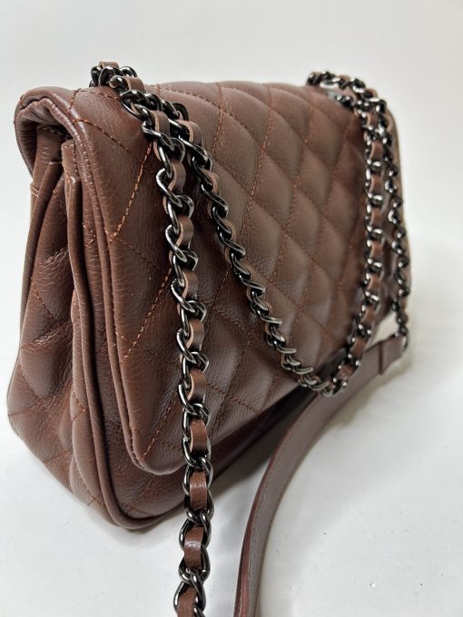 Bolsa Celina M - Couro legítimo Moka - Imagem 3