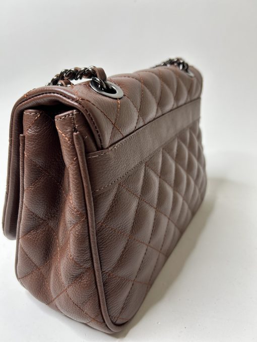 Bolsa Celina M - Couro legítimo Moka - Imagem 4