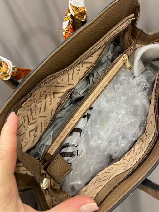 Bolsa feminina grande very rio lenço preta - Imagem 3