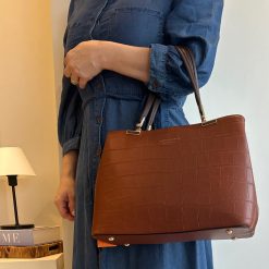 Bolsa feminina VeryRio Croco Caramelo