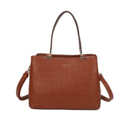 Bolsa feminina VeryRio Croco Caramelo