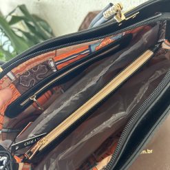 Bolsa feminina VeryRio Croco Preta