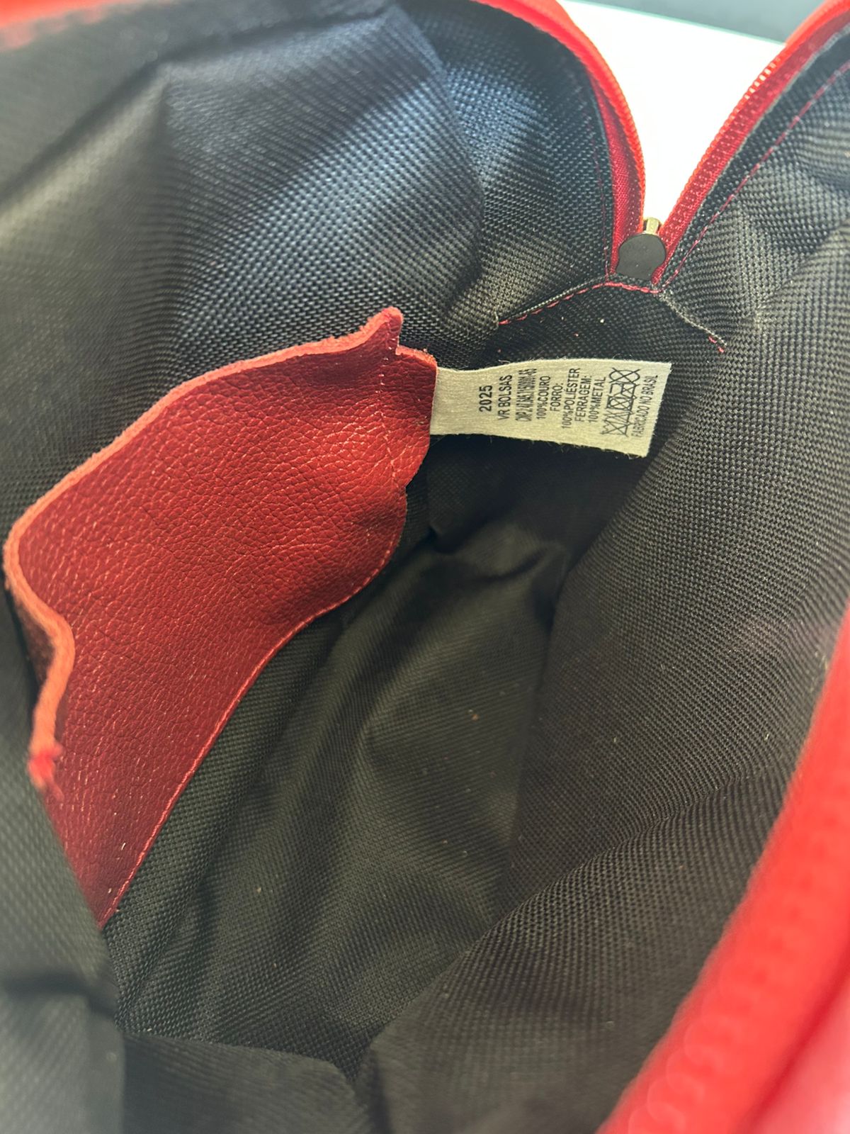 Bolsa Duda Couro legítimo Vermelha - Imagem 2