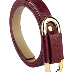 Cinto Liz  em couro vinho
