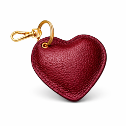 Chaveiro em couro coração – couro legítimo Vermelho